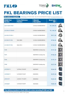 Ball Bearings and Bearing Units